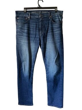 American Eagle Outfitters Blue Men’s 36x34 Denim Straight Flex Fit Jeans